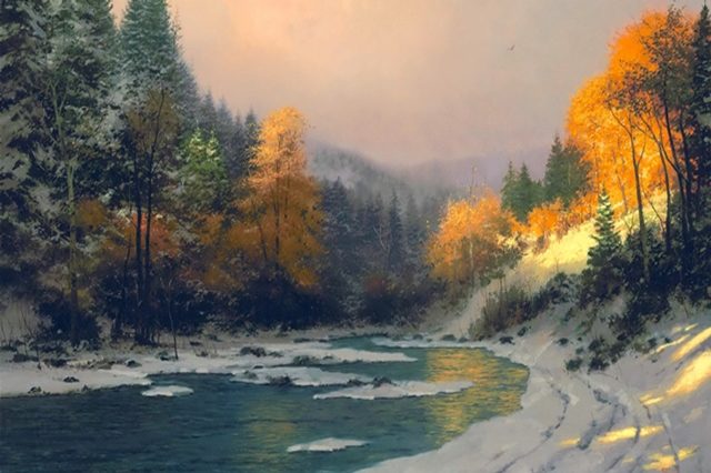 осень в снегу 