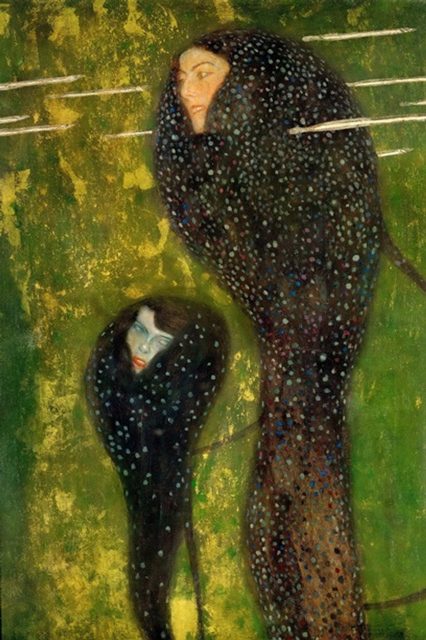  Ундины, серебряные рыбы (1889) (82 × 52) (Вена, Bank Austria Creditanstalt)