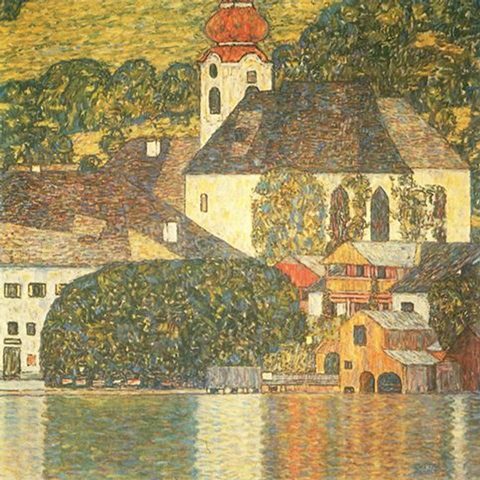  Church in Unterach on the Attersee, 1916