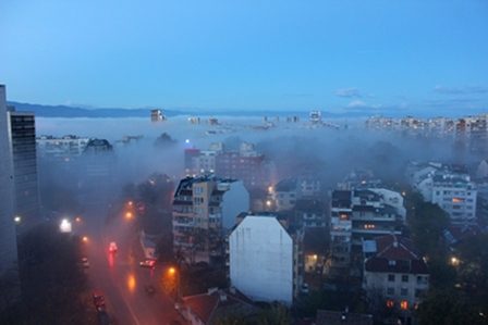огни вечернего города