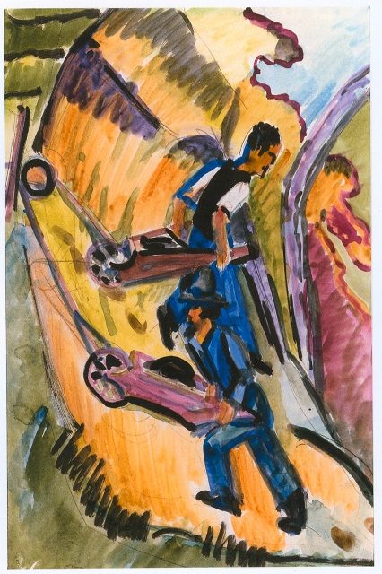  Мужчины с тачками, 1926-27