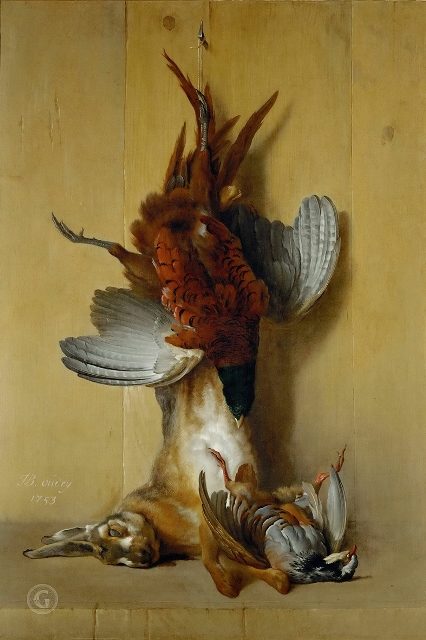 Фазан, Заяц и красная куропатка