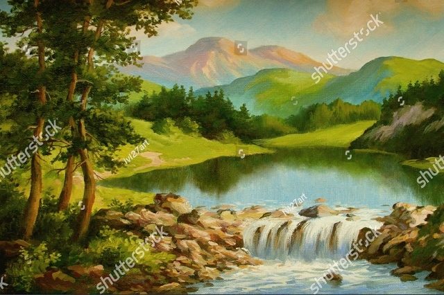 вдохновляющий пейзаж 