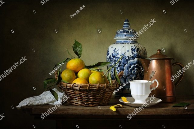 чай с лимоном 