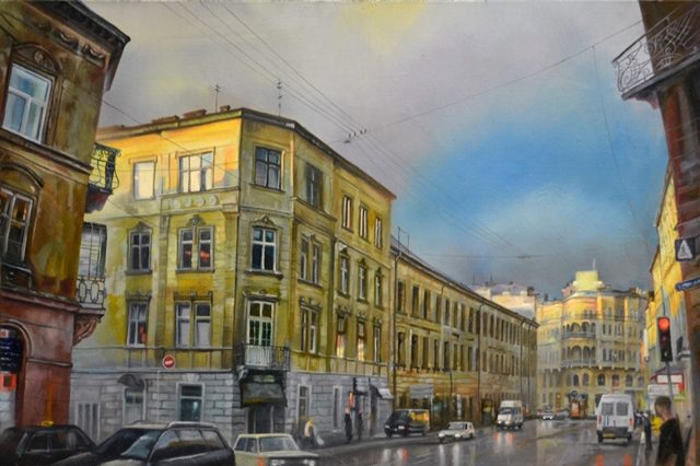 оживленная улица 