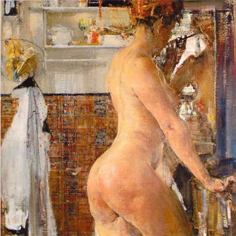 Обнаженная в ванной комнате (1916)